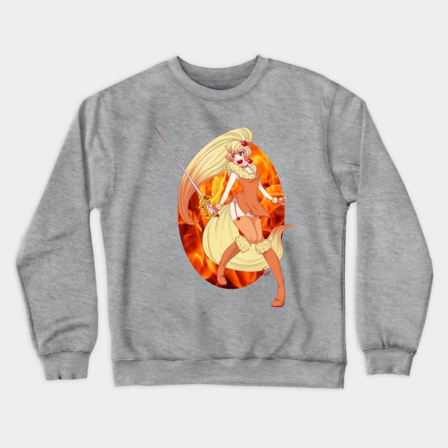 Magical Girl Fox Crewneck Sweatshirt by Jisu